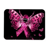 Borstkanker - Bewustmakings Butterfly Quote Magneet (Horizontaal)