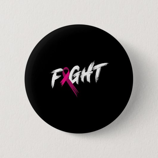 Borstkanker Bewustmakingsmaand Vocht Roze O Ronde Button 5,7 Cm (Voorkant)
