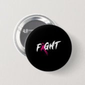 Borstkanker Bewustmakingsmaand Vocht Roze O Ronde Button 5,7 Cm (Voorkant /achterkant)