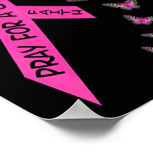 Borstkanker - Bewustmakingsmaand Vrouwen Religie, Poster (Hoek)