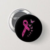 Borstkanker - Bewustmakingsmaand Vrouwen Religie,  Ronde Button 5,7 Cm (Voorkant /achterkant)