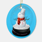Borstkanker Bewustmakingsornament Keramisch Ornament (Links)
