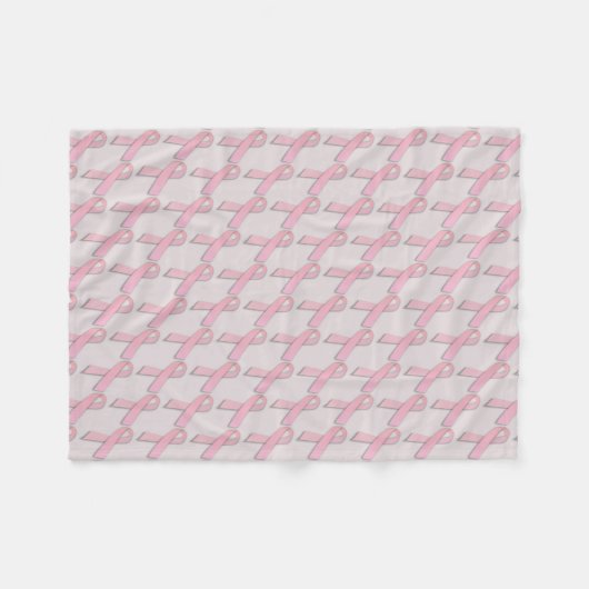 Borstkanker - Bewustmakingspatroon Fleece Deken (Voorkant (Horizontaal))