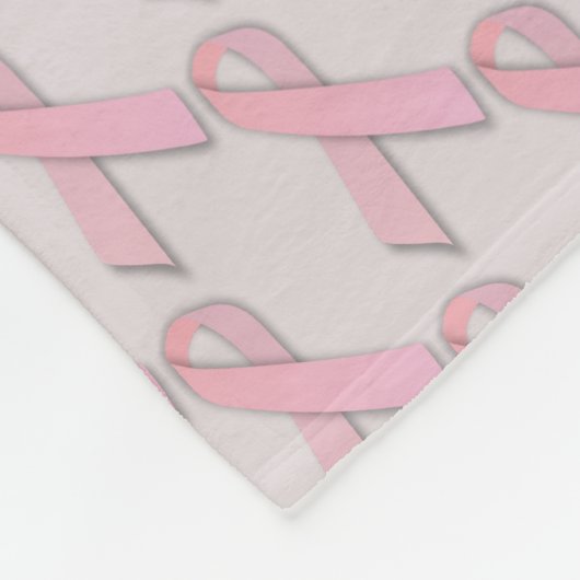 Borstkanker - Bewustmakingspatroon Fleece Deken (Hoek)