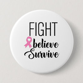 Borstkanker Bewustmakingspijn Ronde Button 7,6 Cm