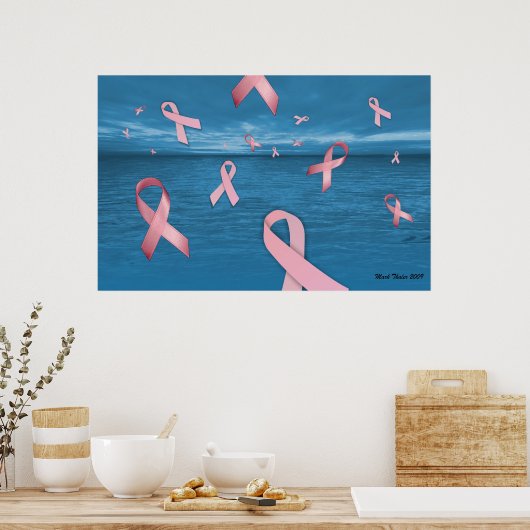 Borstkanker - bewustmakingsrisico's in het Poster  (Keuken)