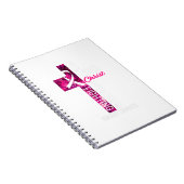 Borstkanker Bewustmakingsroze Cross-Christelijk Notitieboek (Rechterzijde)