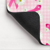 Borstkanker Bewustmakingsroze linten Muismat (Hoek)