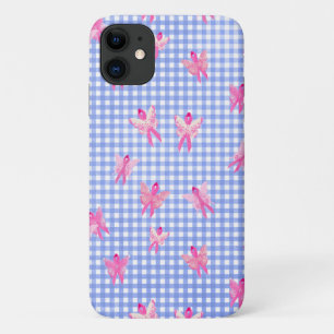 Borstkanker Bewustmakingsroze lintvlinder Case-Mate iPhone Case
