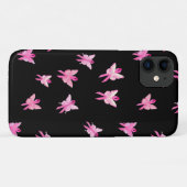 Borstkanker Bewustmakingsroze lintvlinder Case-Mate iPhone Case (Achterkant (horizontaal))