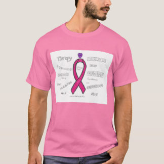 Borstkanker Bewustmakingsroze T-shirt