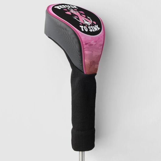 Borstkanker Bewustmakingsroze WEIGEREN om te zinke Golfheadcover (Schuin)