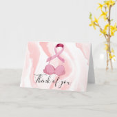 Borstkanker Bewustwording Roze lint denkt aan u C Kaart (Gele Bloem)