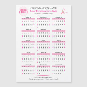 Borstkanker Bewustzijn 15-Maand W Ribbon Kalender