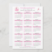 Borstkanker Bewustzijn 15-maanden lintkalender (Voorkant)