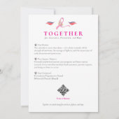 Borstkanker Bewustzijn 15-maanden lintkalender (Achterkant)