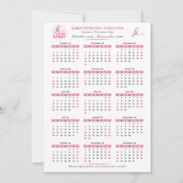 Borstkanker Bewustzijn 15-maanden lintkalender