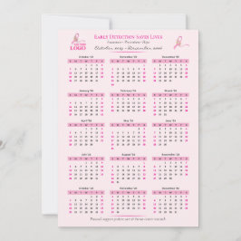 Borstkanker Bewustzijn 15-maanden lintkalender