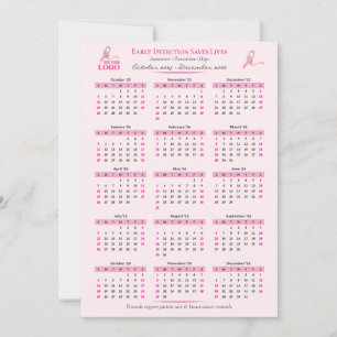 Borstkanker Bewustzijn 15-maanden lintkalender