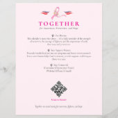 Borstkanker Bewustzijn 15-maanden lintkalender Flyer (Achterkant)