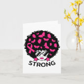 Borstkanker Bewustzijn Afrikaanse Zwarte Vrouwen W Kaart (Gele Bloem)