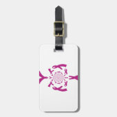 Borstkanker Bewustzijn Art Print Bagagelabel (Voorkant verticaal)