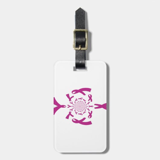 Borstkanker Bewustzijn Art Print Bagagelabel (Voorkant verticaal)