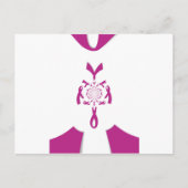 Borstkanker Bewustzijn Art Print Briefkaart (Voorkant)