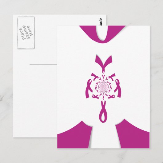 Borstkanker Bewustzijn Art Print Briefkaart (Voorkant / Achterkant)