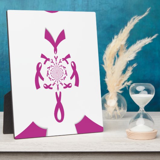 Borstkanker Bewustzijn Art Print Fotoplaat (Zijkant)