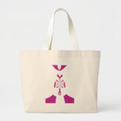 Borstkanker Bewustzijn Art Print Grote Tote Bag (Voorkant)