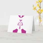 Borstkanker Bewustzijn Art Print Kaart (Gele Bloem)