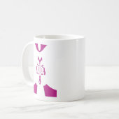 Borstkanker Bewustzijn Art Print Koffiemok (Voorkant links)
