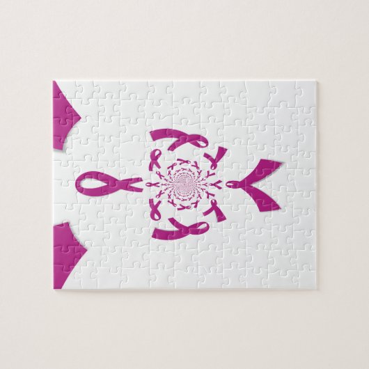 Borstkanker Bewustzijn Art Print Legpuzzel (Horizontaal)
