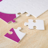 Borstkanker Bewustzijn Art Print Legpuzzel (Zijkant)