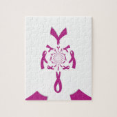 Borstkanker Bewustzijn Art Print Legpuzzel (Verticaal)