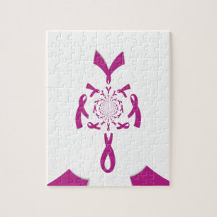 Borstkanker Bewustzijn Art Print Legpuzzel