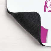 Borstkanker Bewustzijn Art Print Muismat (Hoek)