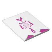 Borstkanker Bewustzijn Art Print Notitieblok (Schuin)