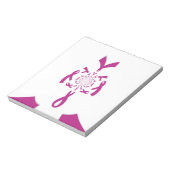 Borstkanker Bewustzijn Art Print Notitieblok (Linkerzijde)