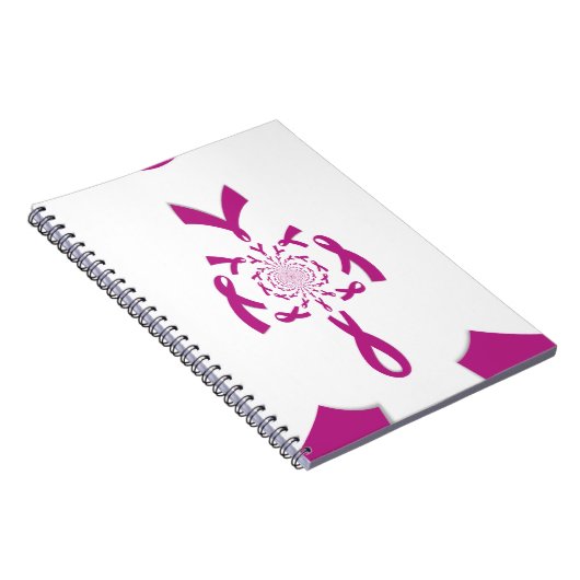 Borstkanker Bewustzijn Art Print Notitieboek (Rechterzijde)