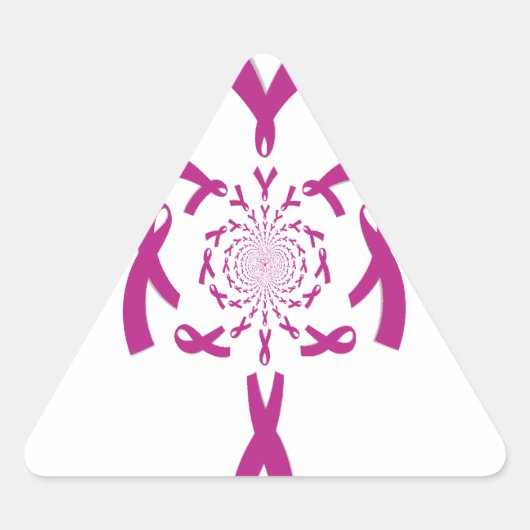 Borstkanker Bewustzijn Art Print Sticker (Voorkant)