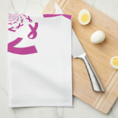 Borstkanker Bewustzijn Art Print Theedoek (Quarter Fold)