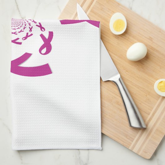 Borstkanker Bewustzijn Art Print Theedoek (Quarter Fold)