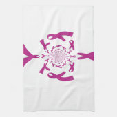 Borstkanker Bewustzijn Art Print Theedoek (Verticaal)