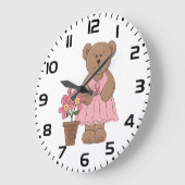 Borstkanker Bewustzijn Beer in roze jurk Grote Klok (Hoek)