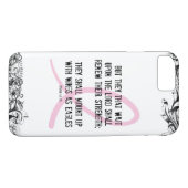 Borstkanker Bewustzijn Bijbel Verse Roze Lint Case-Mate iPhone Case (Achterkant (Horizontaal))