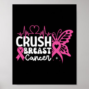 Borstkanker Bewustzijn Bling Pink Ribbon 2 Poster