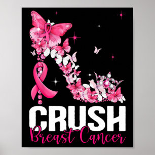 Borstkanker Bewustzijn Bling Pink Ribbon Vrouwen Poster