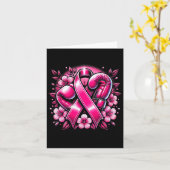 Borstkanker Bewustzijn Bokshandschoenen Shirt Symb Kaart (Gele Bloem)